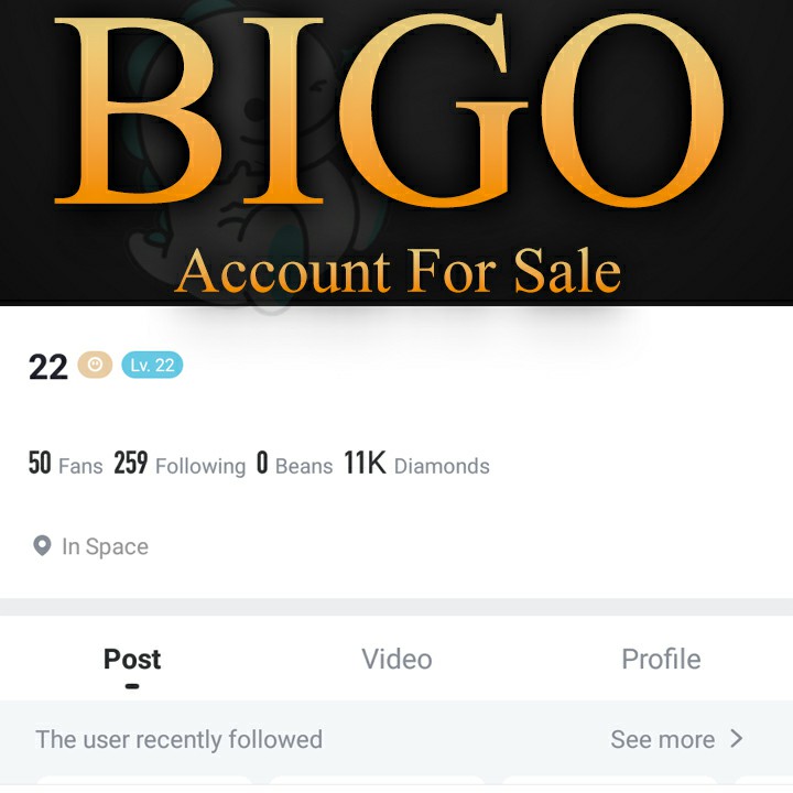 Bigo Live Account Level 22 for sale