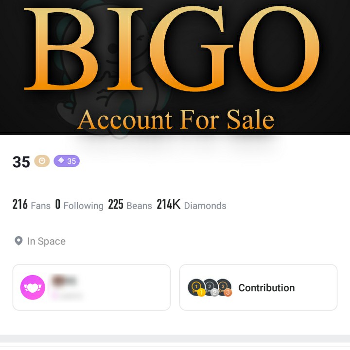 حساب بيجو لايف مستوى 35 for sale