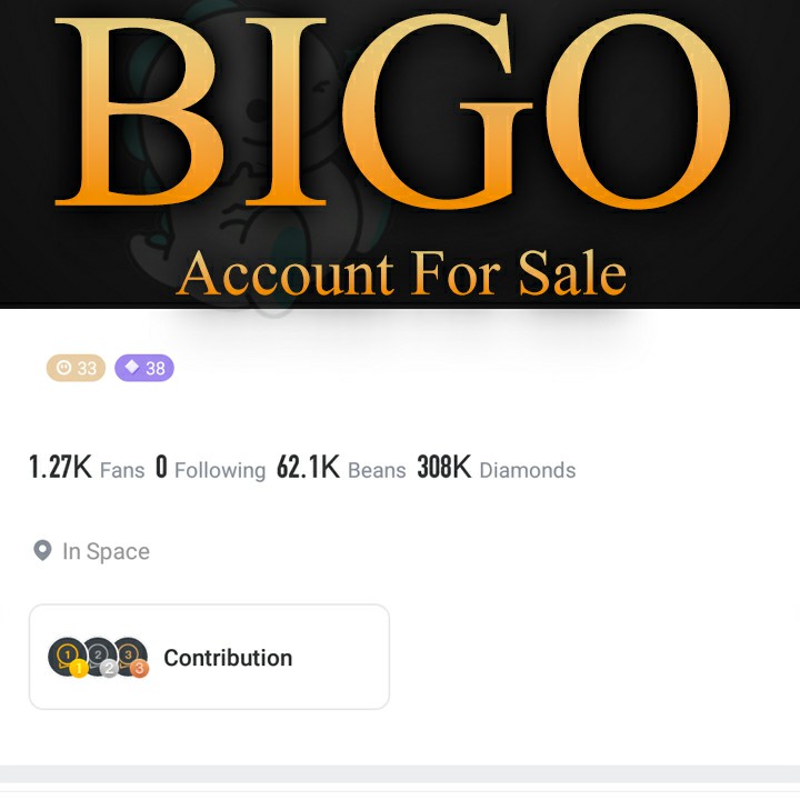 Bigo Live Account Level 38 for sale