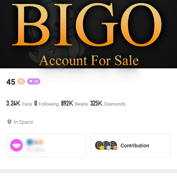 Bigo Live Account Level 45 for sale