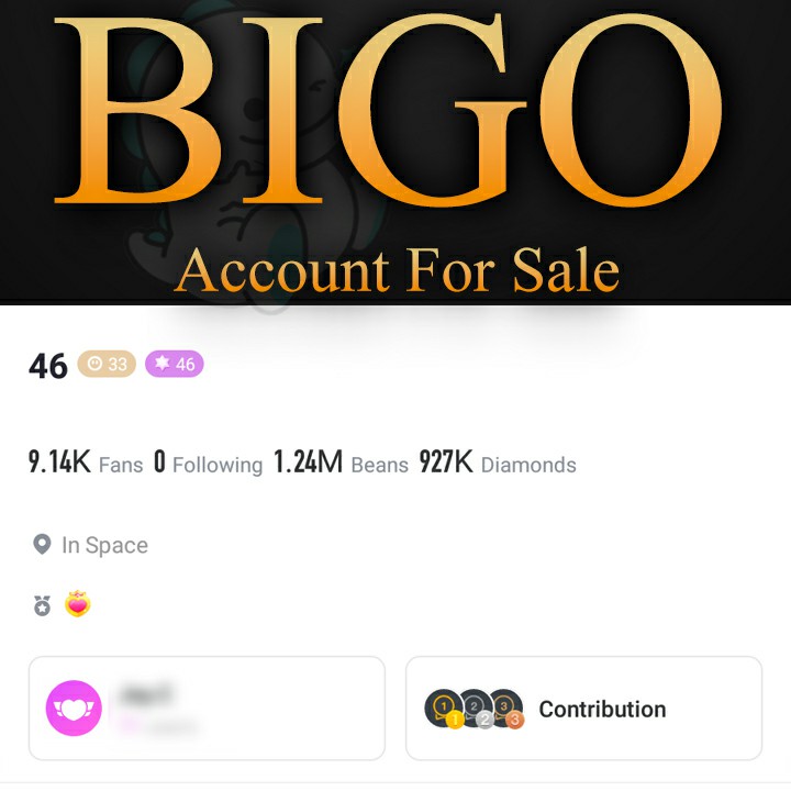 Bigo Live Account Level 46 for sale